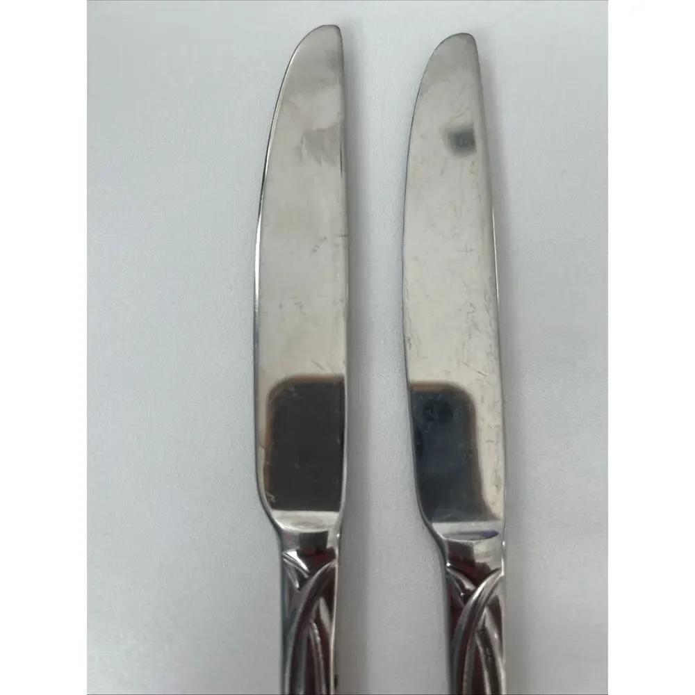 Pfaltzgraff GLENNBROOK Set Of‎ 2 Dinner Knives 18/10 Stainless Flatware